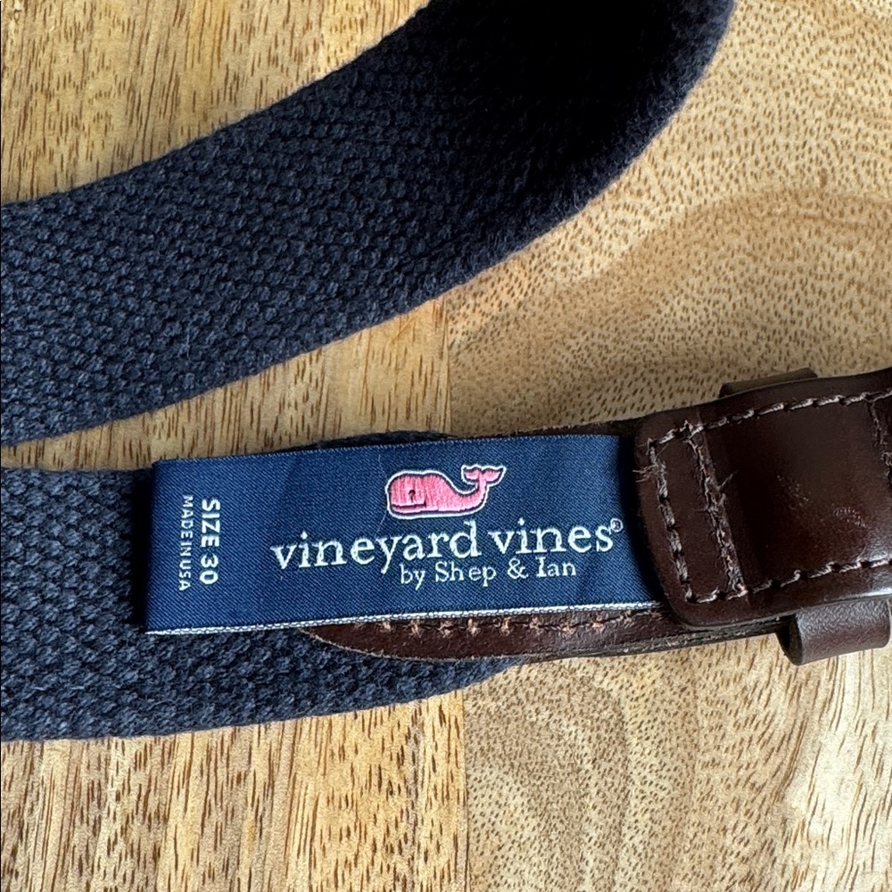 Vineyard Vines Canvas Club Belt Size 30 - Picture 2 of 5